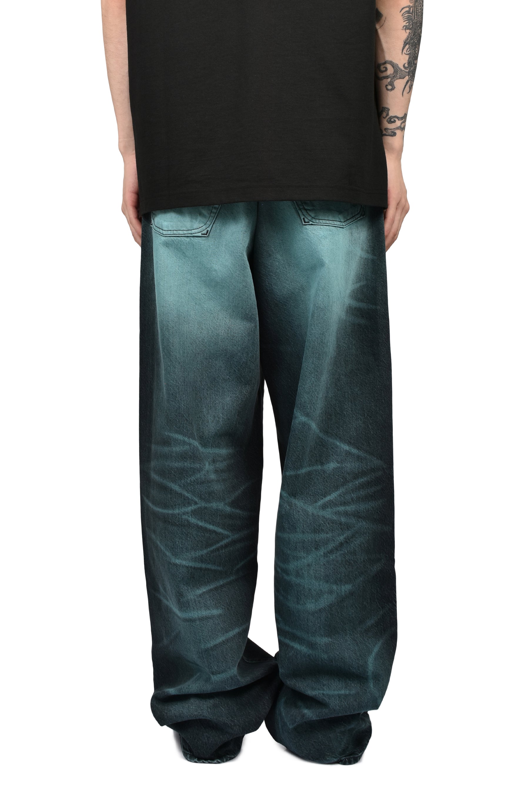 KENZO ケンゾー SS26 TURN UP WIDE FIT JEANS / GLACIER - NUBIAN ヌビアン