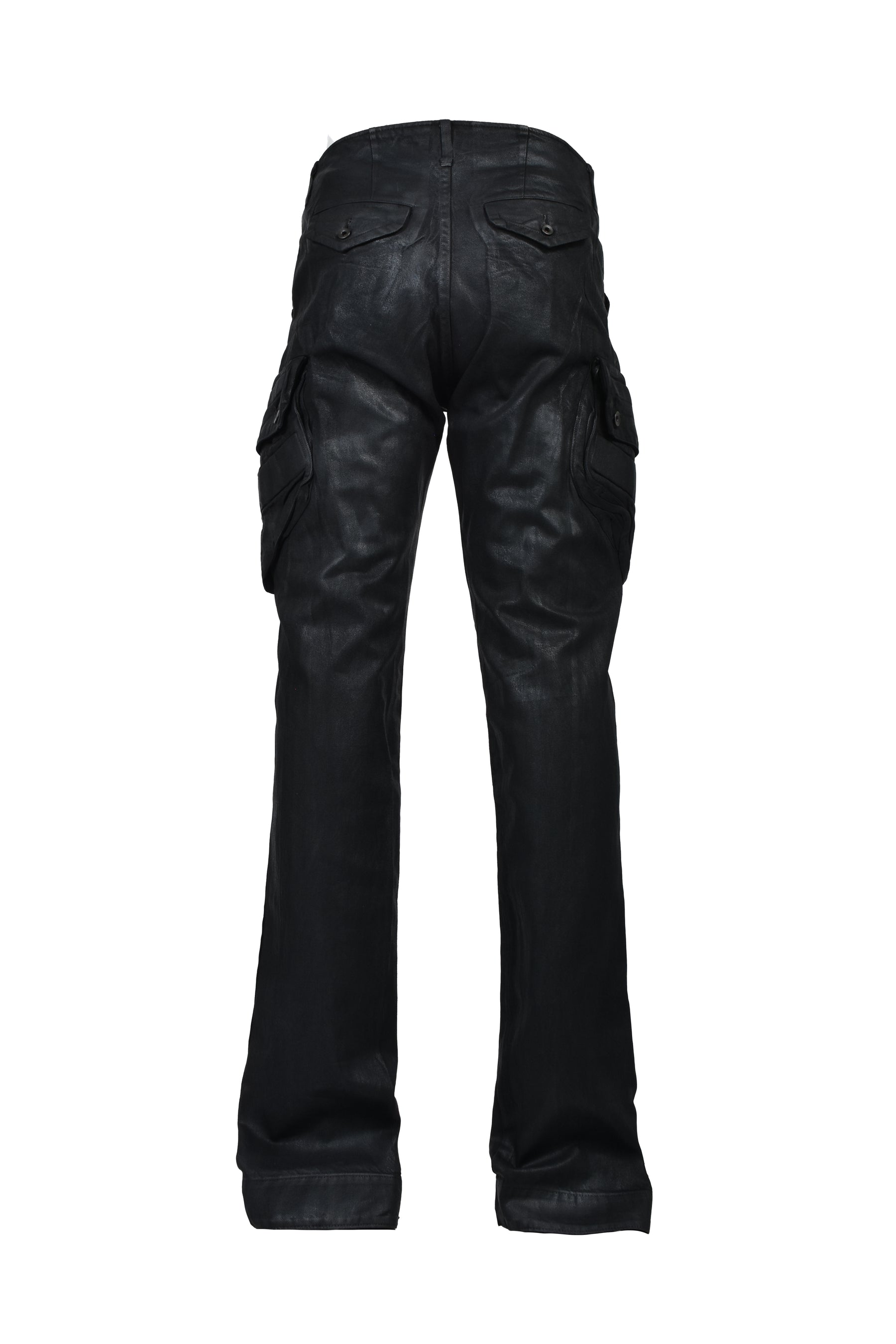 10OZ DENIM GASMASK CARGO / BLK WAX