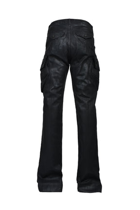 10OZ DENIM GASMASK CARGO / BLK WAX