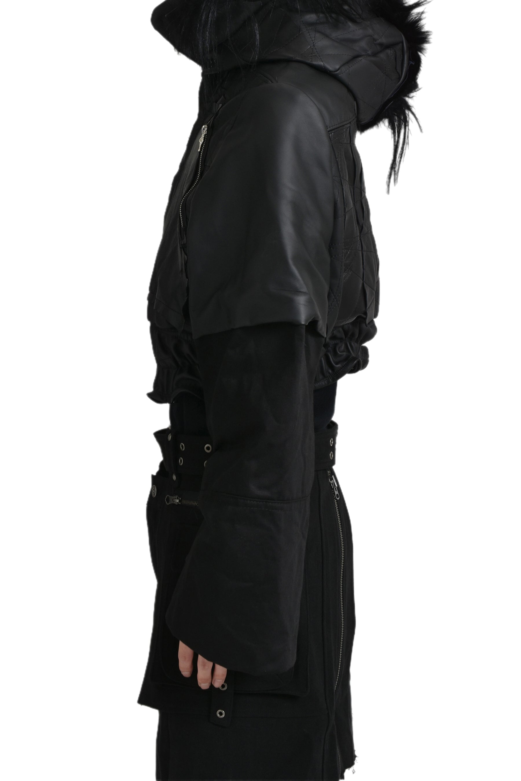 DRAGONCELLO CROPPED JACKET / BLK