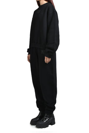ESSENTIAL TERRY CLASSIC SWEATPANT PUFF PAINT LOGO / BLK 