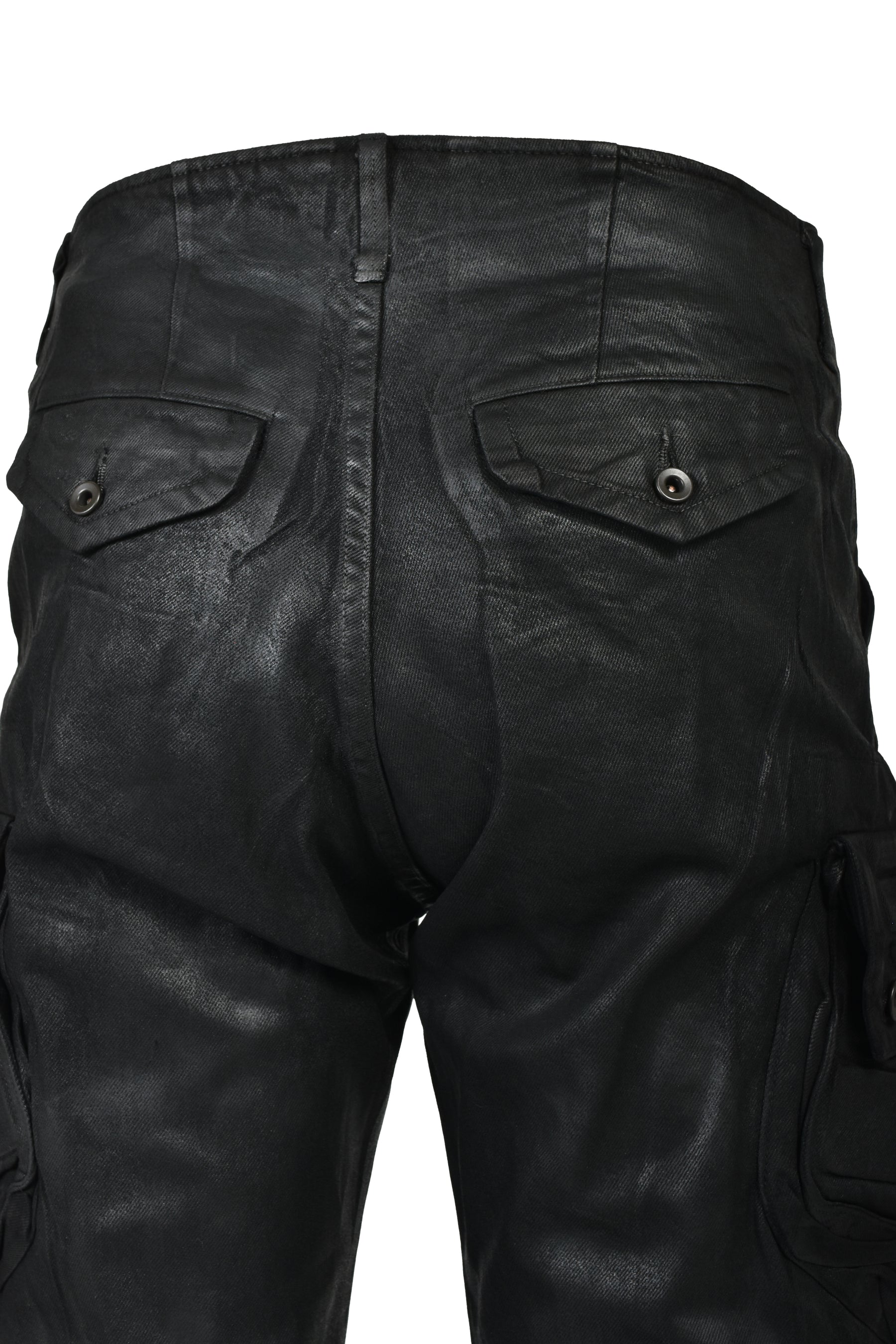 10OZ DENIM GASMASK CARGO / BLK WAX