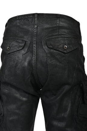 10OZ DENIM GASMASK CARGO / BLK WAX