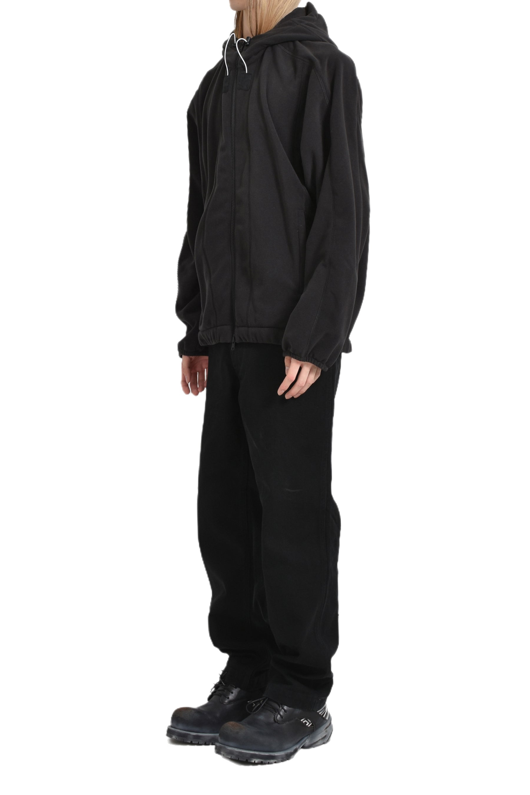 POLARTEC® FLEECE HOODIE JUMPER / BLK 01