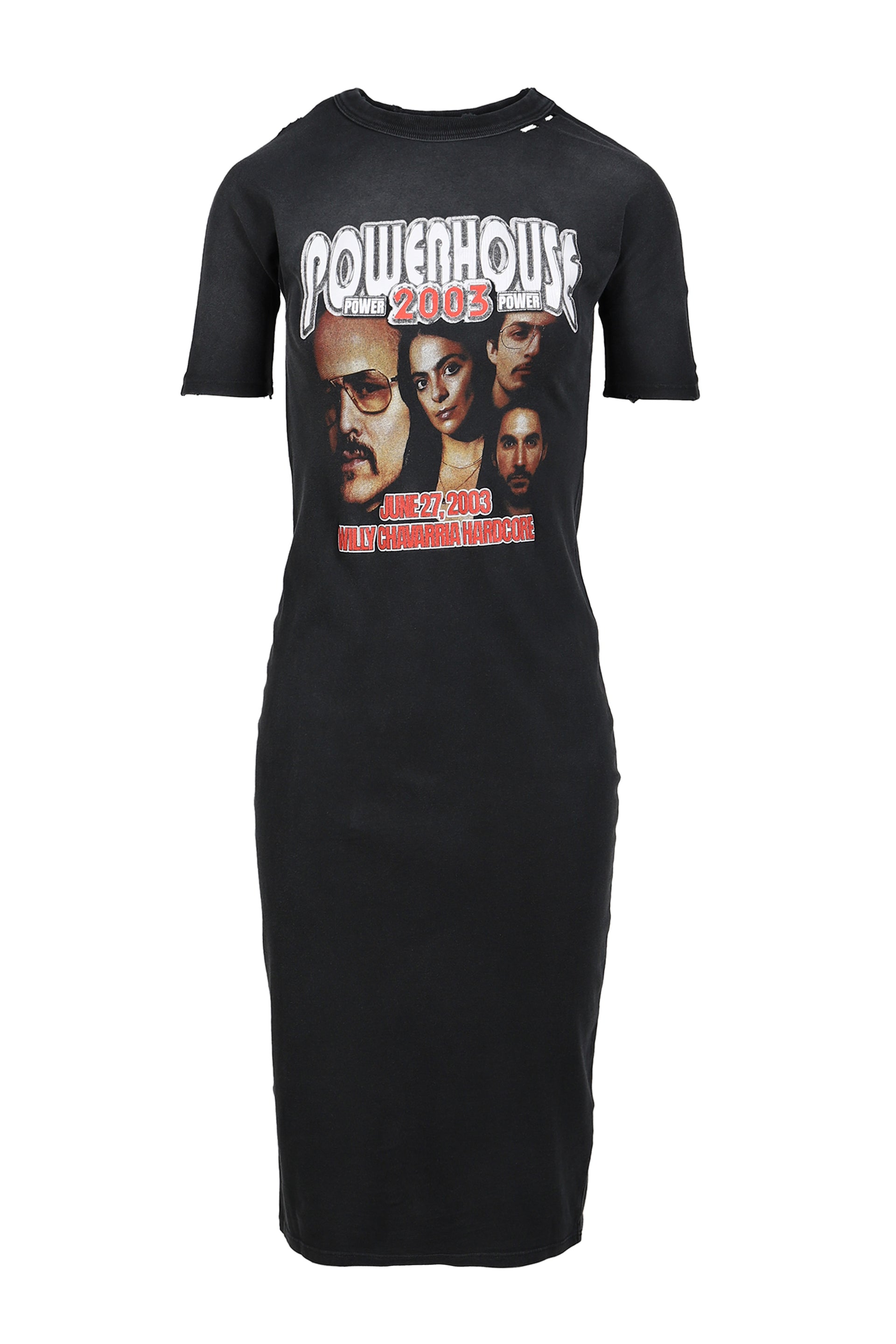POWERHOUSE T-SHIRT DRESS / BLK