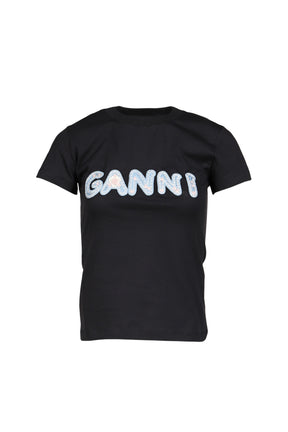 BASIC COTTON JERSEY BABY FIT GANNI / PHANTOM