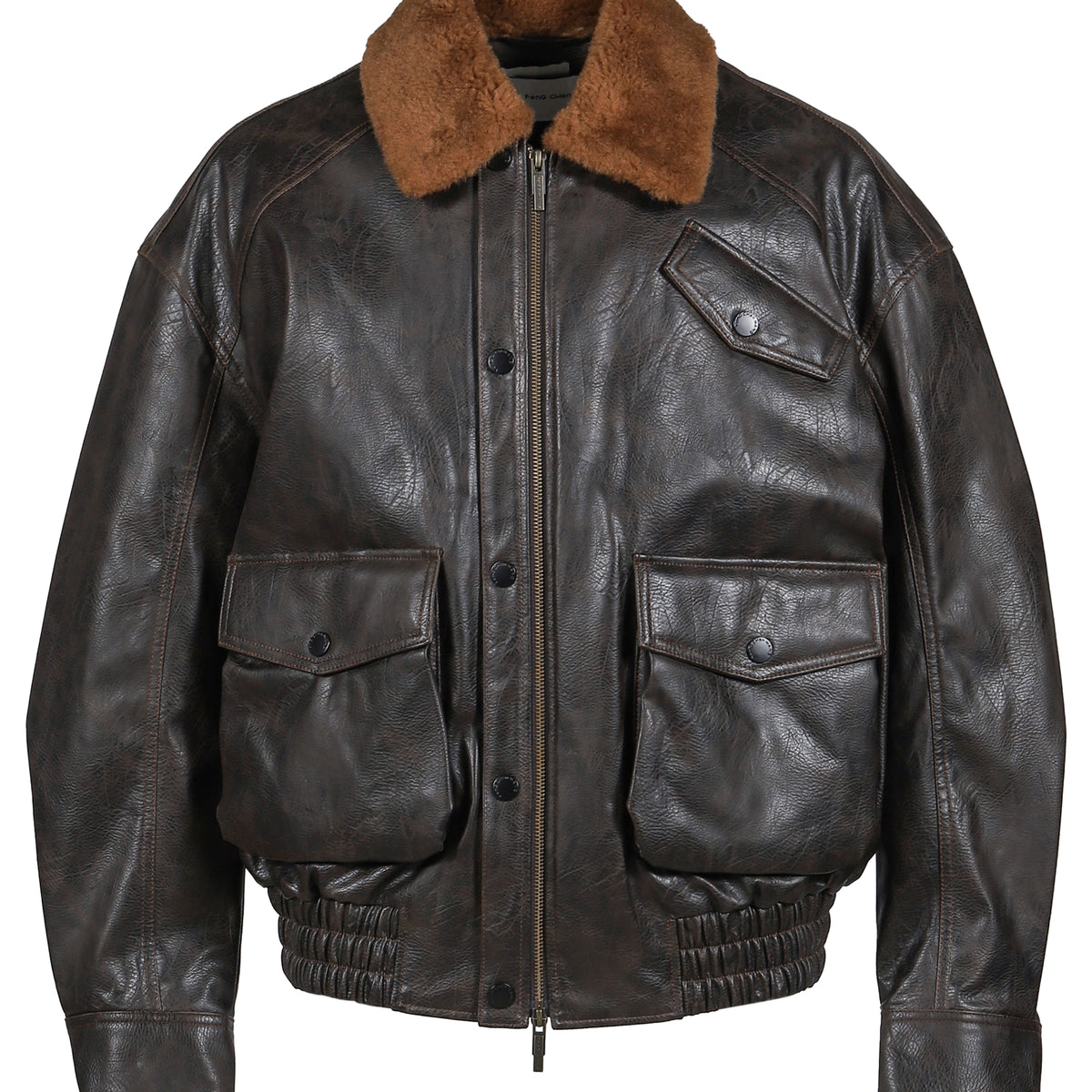 FenG CHen WANG フェンチェンワン FW25PU WORKWEAR JACKET / BRW