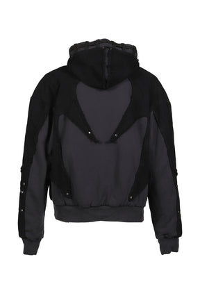 REVERSIBLE ARMOR HOODIE / BLK