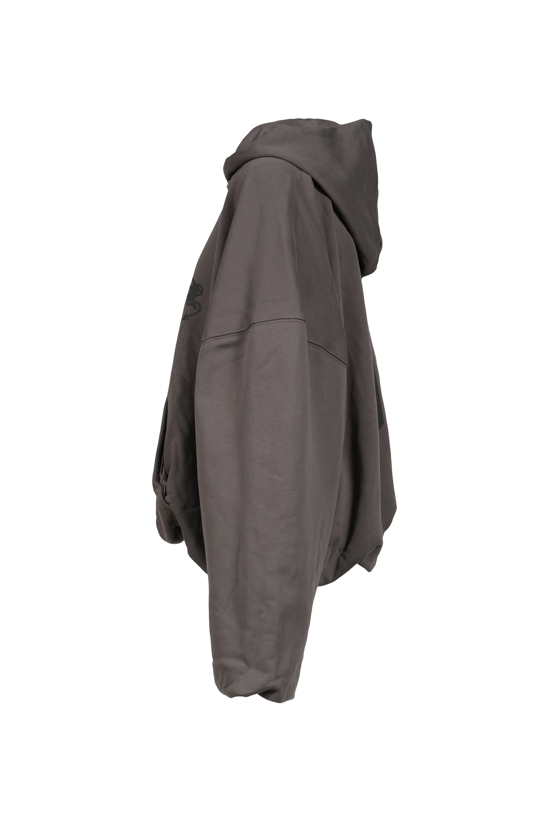 INFLATED MBH DEVIL ZIPPED HOODIE UNISEX / WASHED GRY