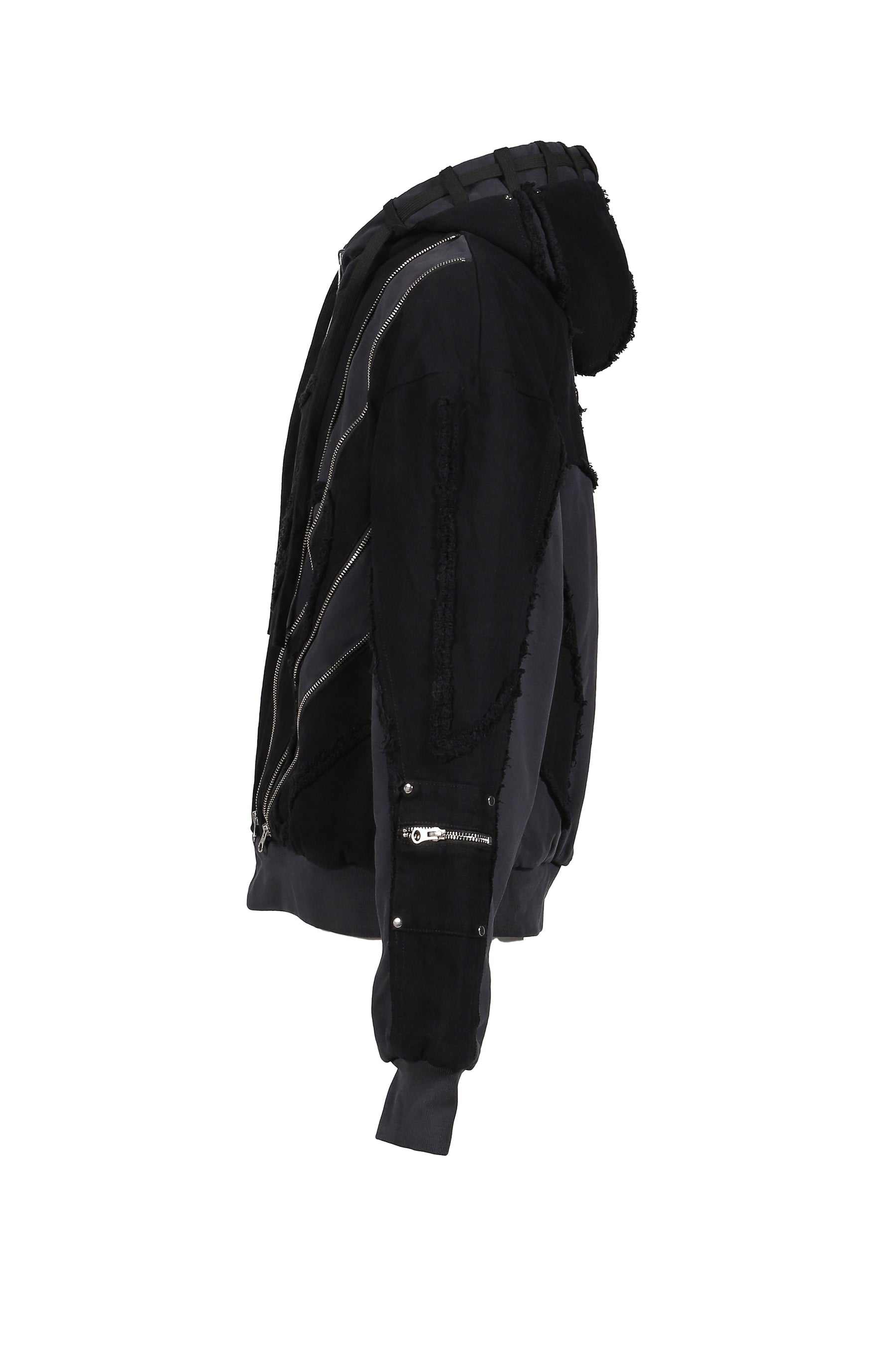 REVERSIBLE ARMOR HOODIE / BLK