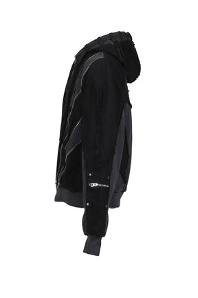 REVERSIBLE ARMOR HOODIE / BLK