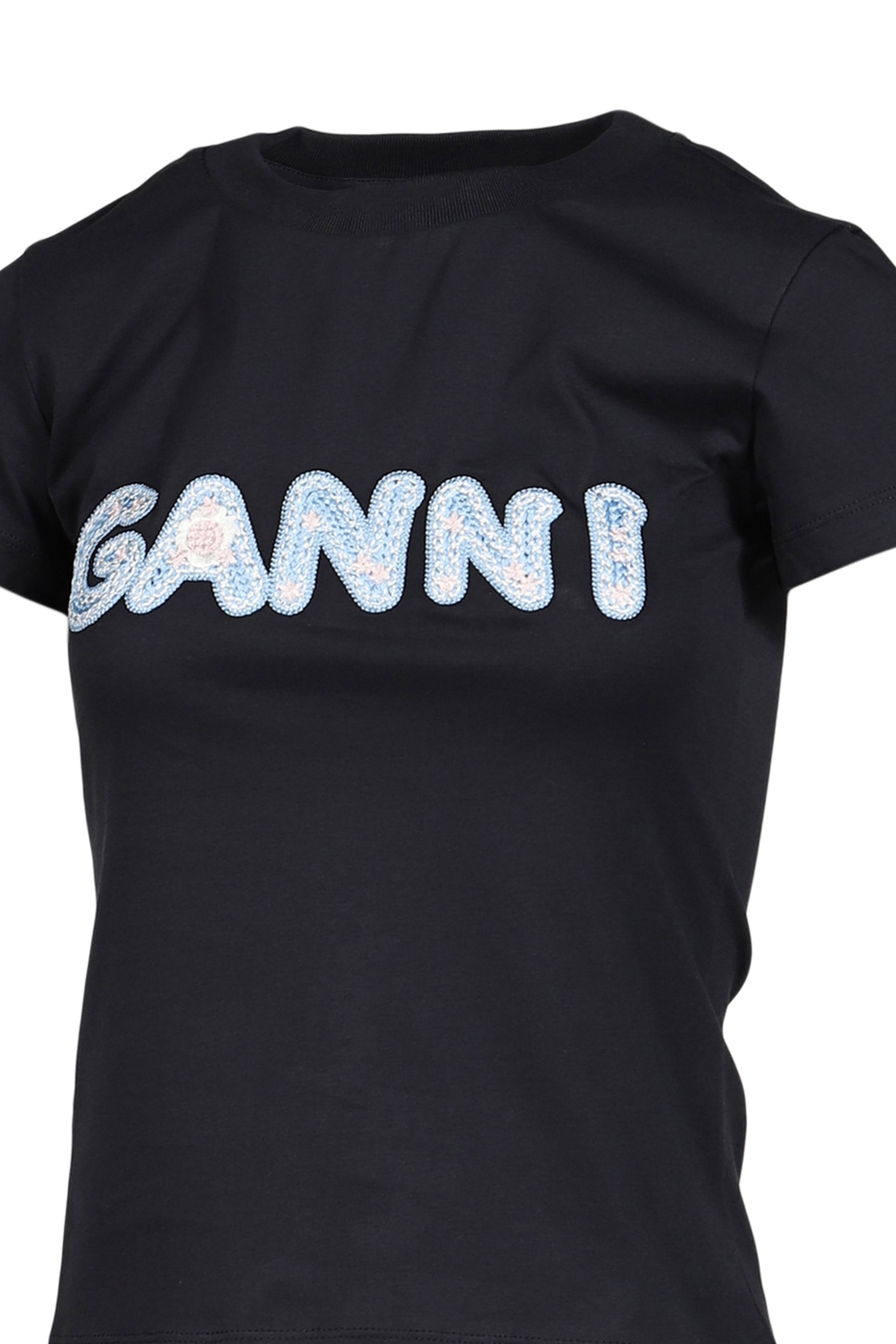 BASIC COTTON JERSEY BABY FIT GANNI / PHANTOM