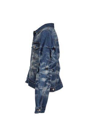 TREATED JEAN JACKET / DENIM DARK WASH