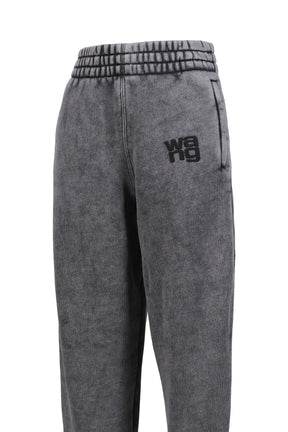 ESSENTIAL TERRY CLASSIC SWEATPANT PUFF PAINT LOGO / WASHED GRANITE 