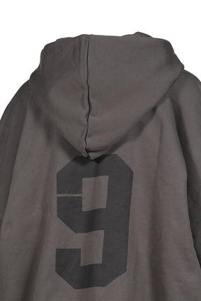 INFLATED MBH DEVIL ZIPPED HOODIE UNISEX / WASHED GRY