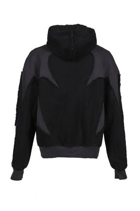 REVERSIBLE ARMOR HOODIE / BLK