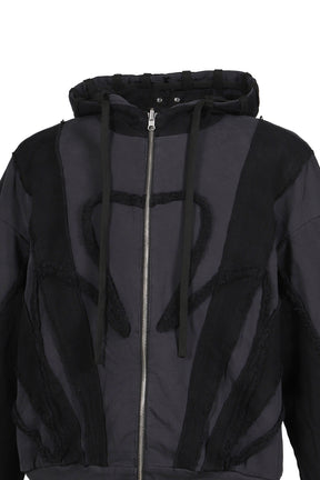 REVERSIBLE ARMOR HOODIE / BLK
