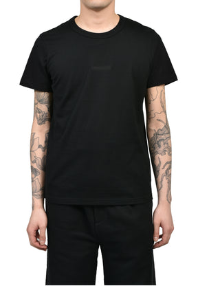 EMBROIDERY FITTED TEE / BLK