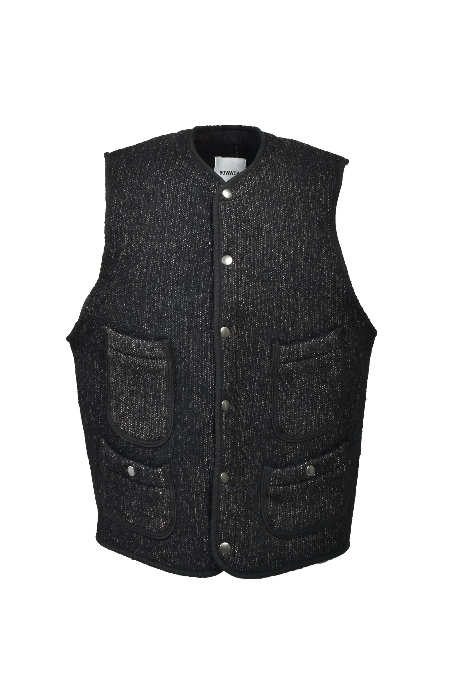 B CLOTH VEST AGED / AGED MIXED BLK 