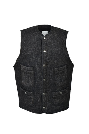B CLOTH VEST AGED / AGED MIXED BLK 