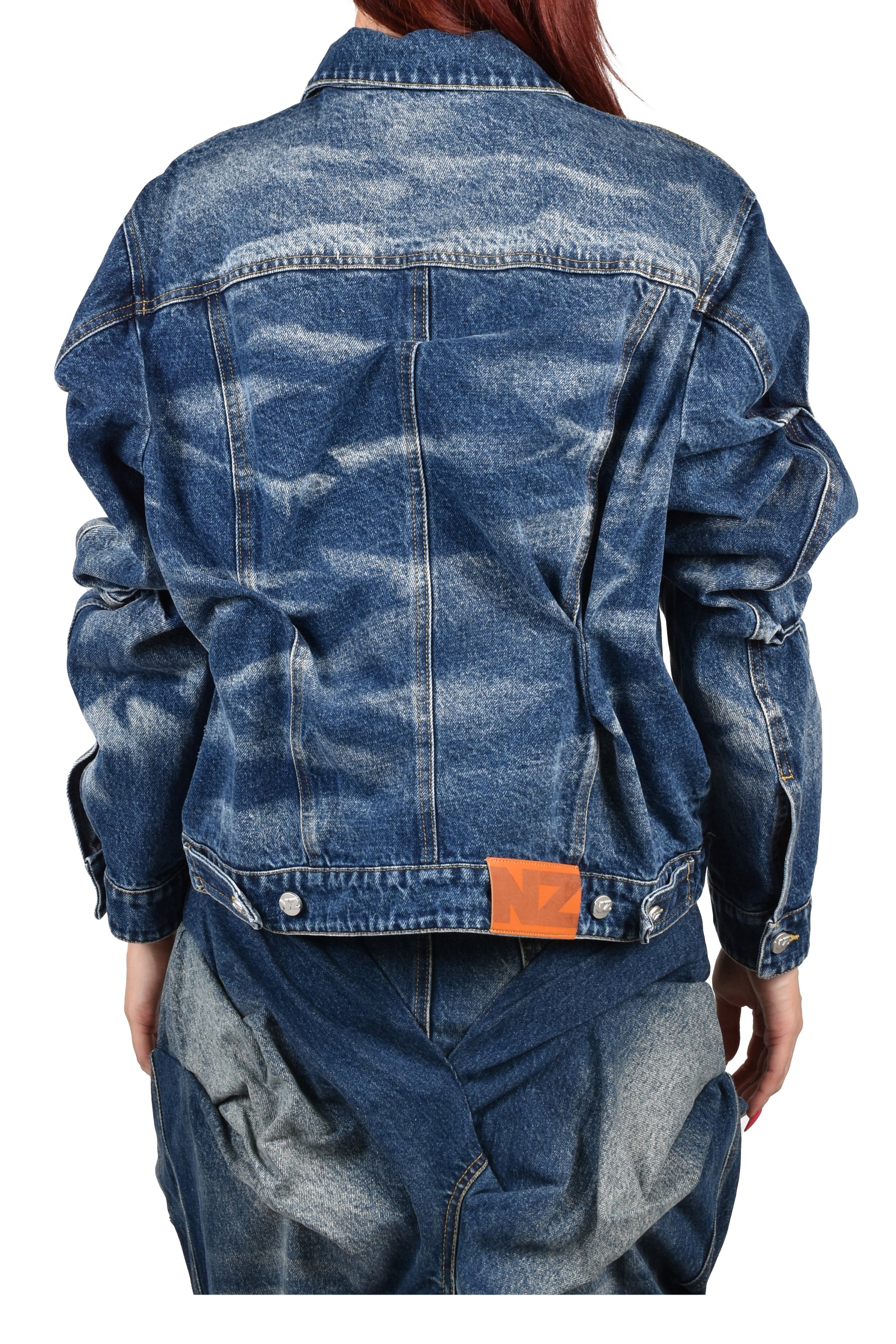 TREATED JEAN JACKET / DENIM DARK WASH