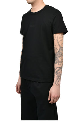 EMBROIDERY FITTED TEE / BLK