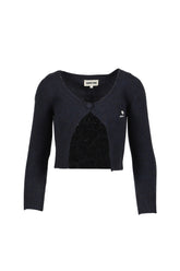 SINGLE-BUTTON CARDIGAN / NVY