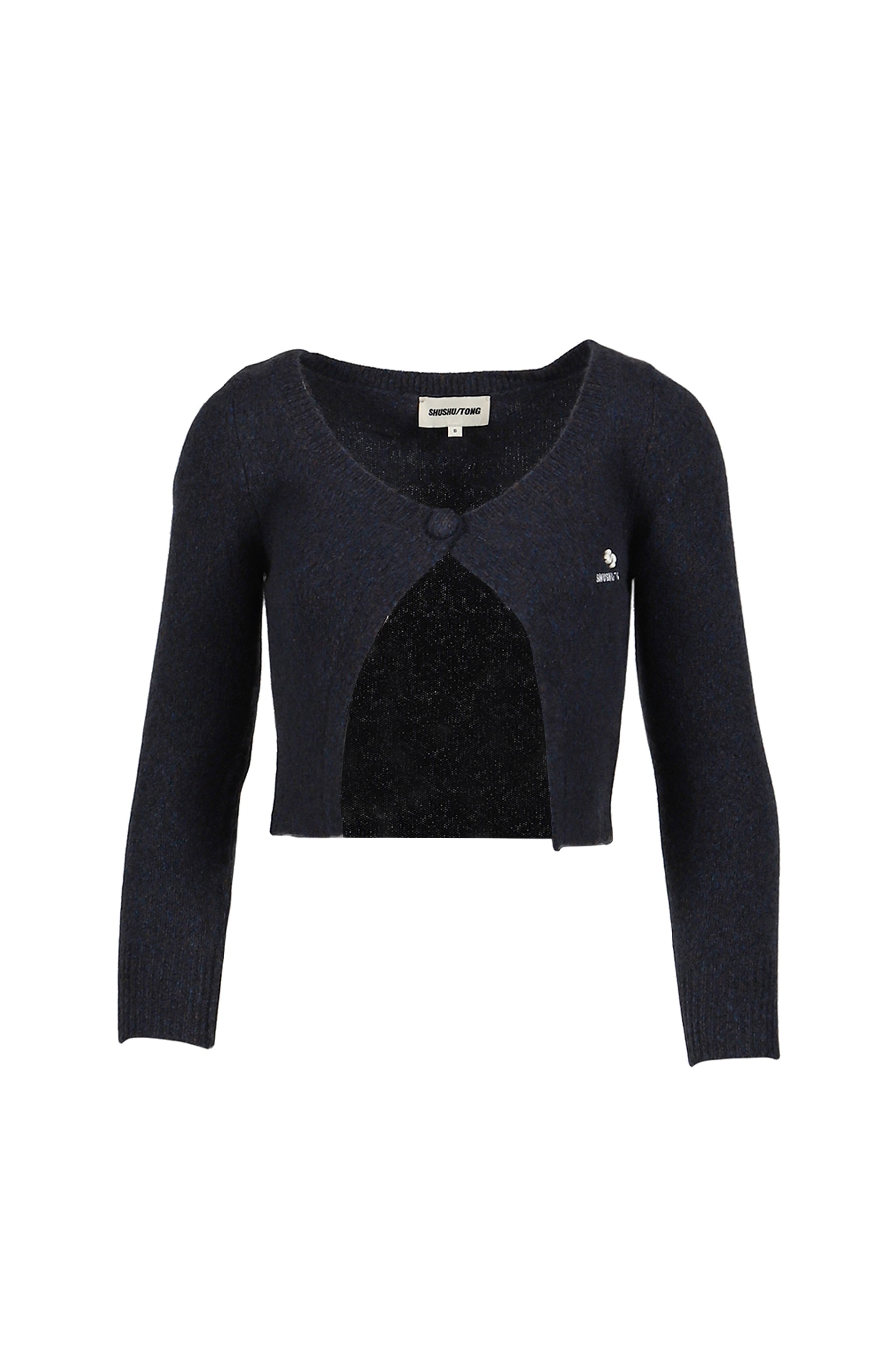 SINGLE-BUTTON CARDIGAN / NVY