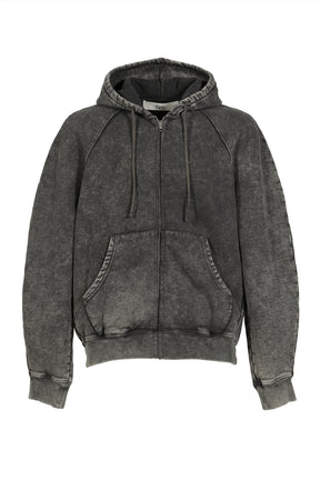 RAGLAN HOODIE / WASHED GRY