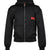 BLACK NEOPRENE HOODIE / BLK