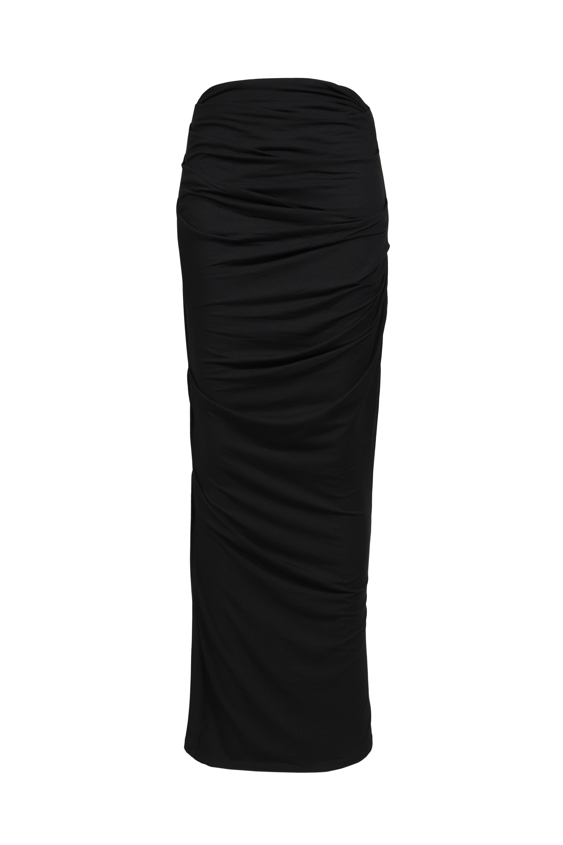 DRAPE SKIRT / BLK