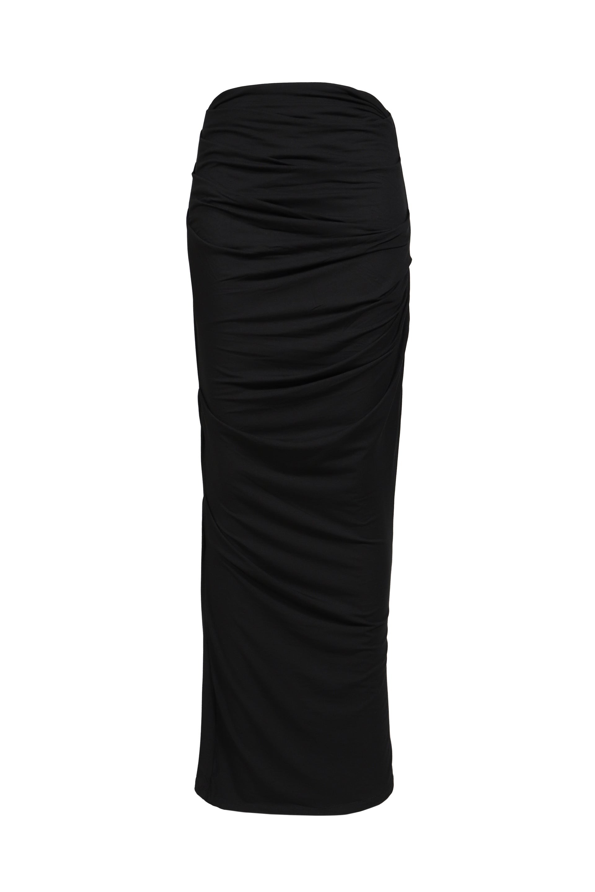 DRAPE SKIRT / BLK