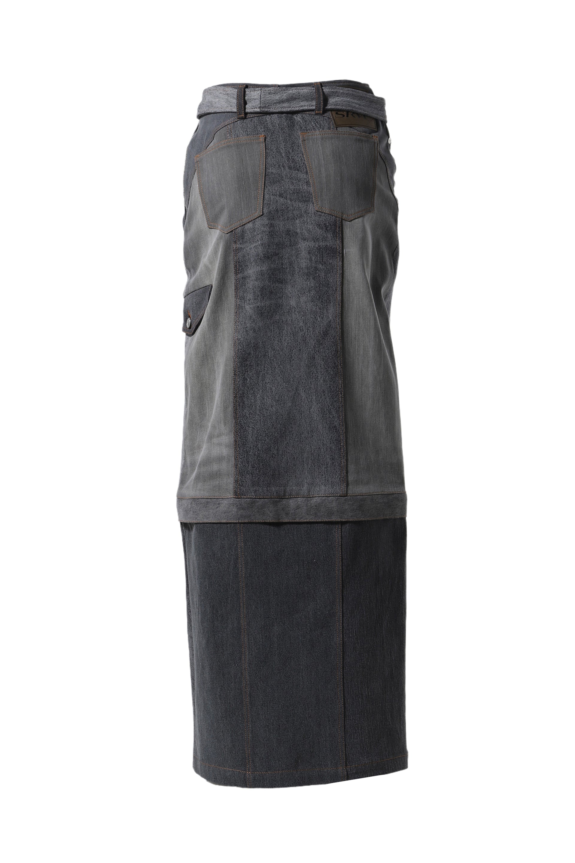 SRVC DENIM METRO SKIRT / GRY