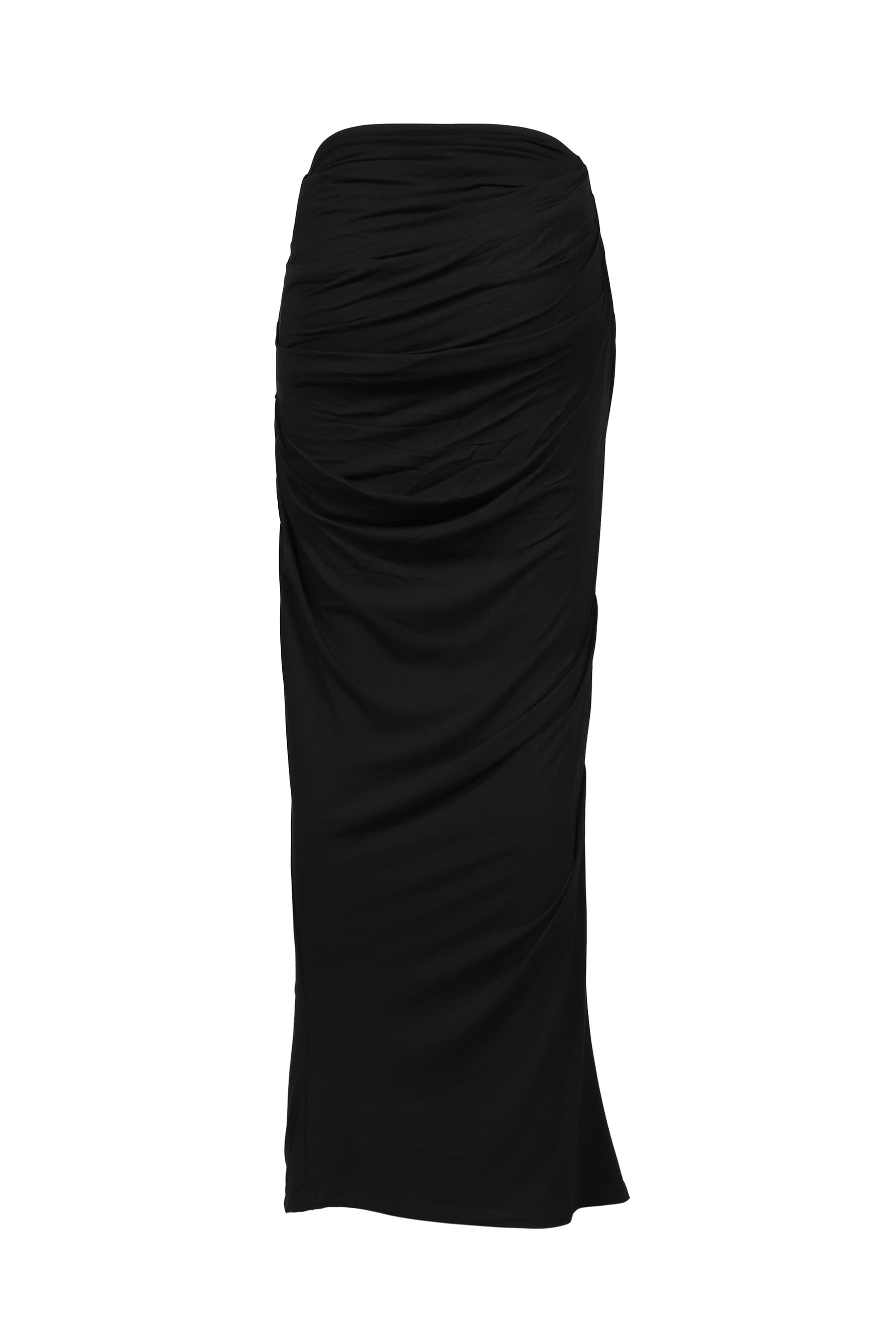 DRAPE SKIRT / BLK