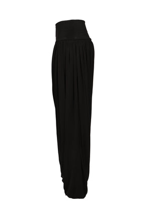 SKIN FLUID TROUSERS / BLK