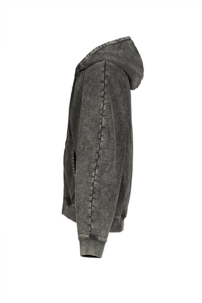 RAGLAN HOODIE / WASHED GRY