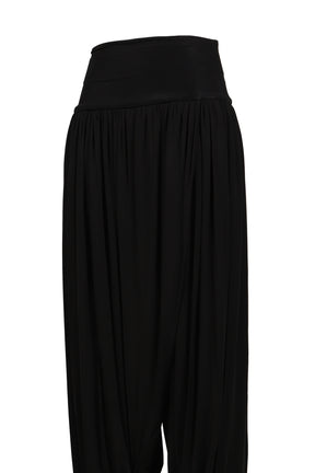 SKIN FLUID TROUSERS / BLK