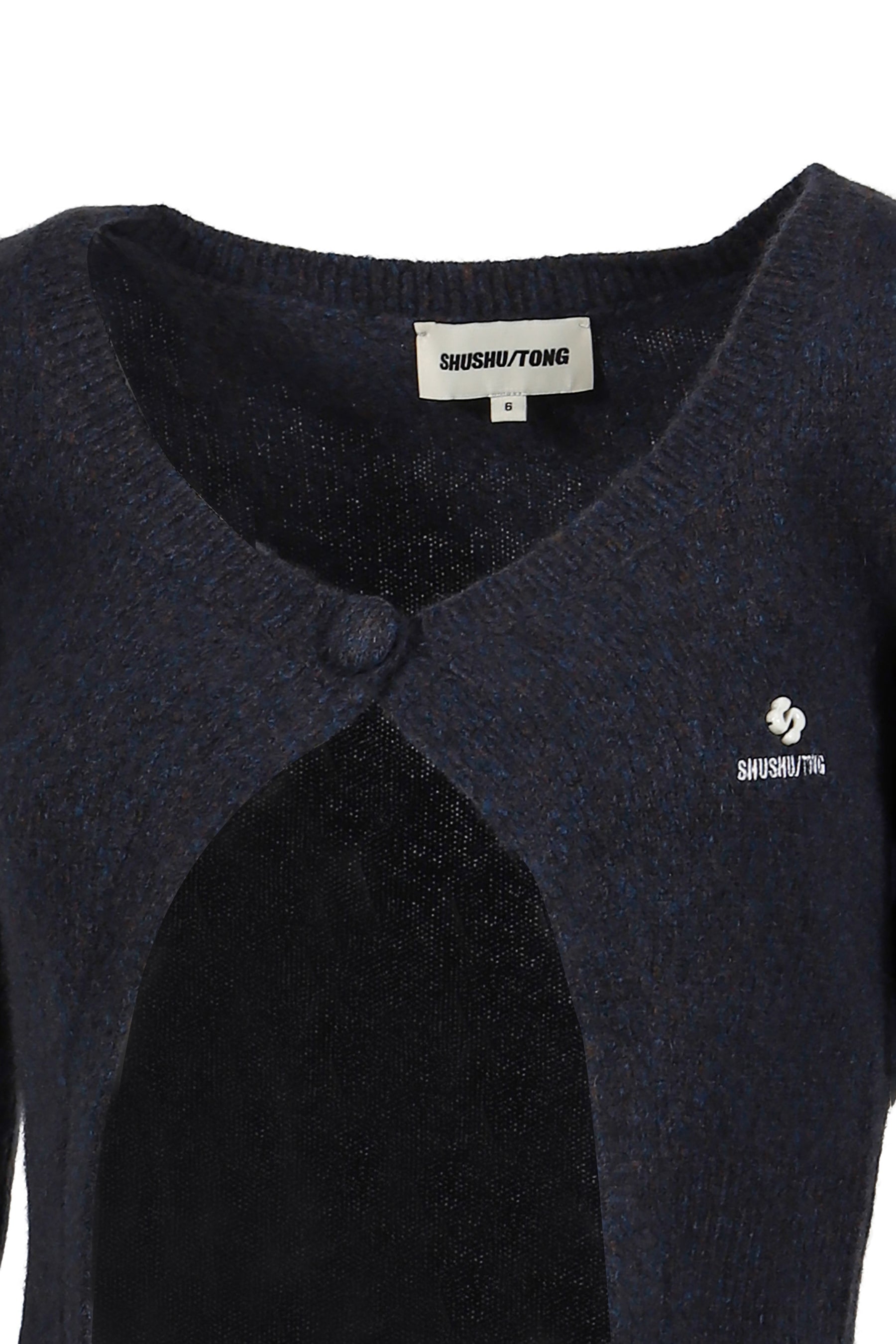 SINGLE-BUTTON CARDIGAN / NVY