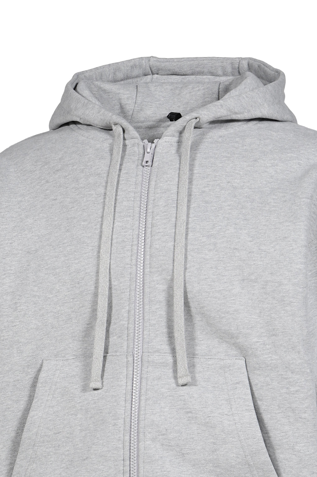 DOUBLE LAYER ZIP UP HOODIE  / GRY