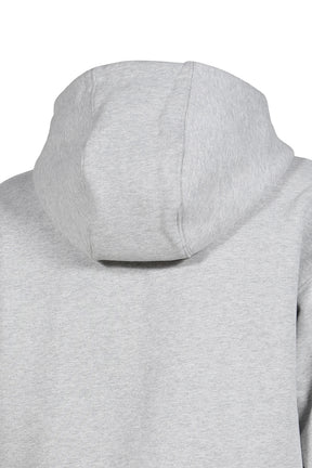 DOUBLE LAYER ZIP UP HOODIE  / GRY