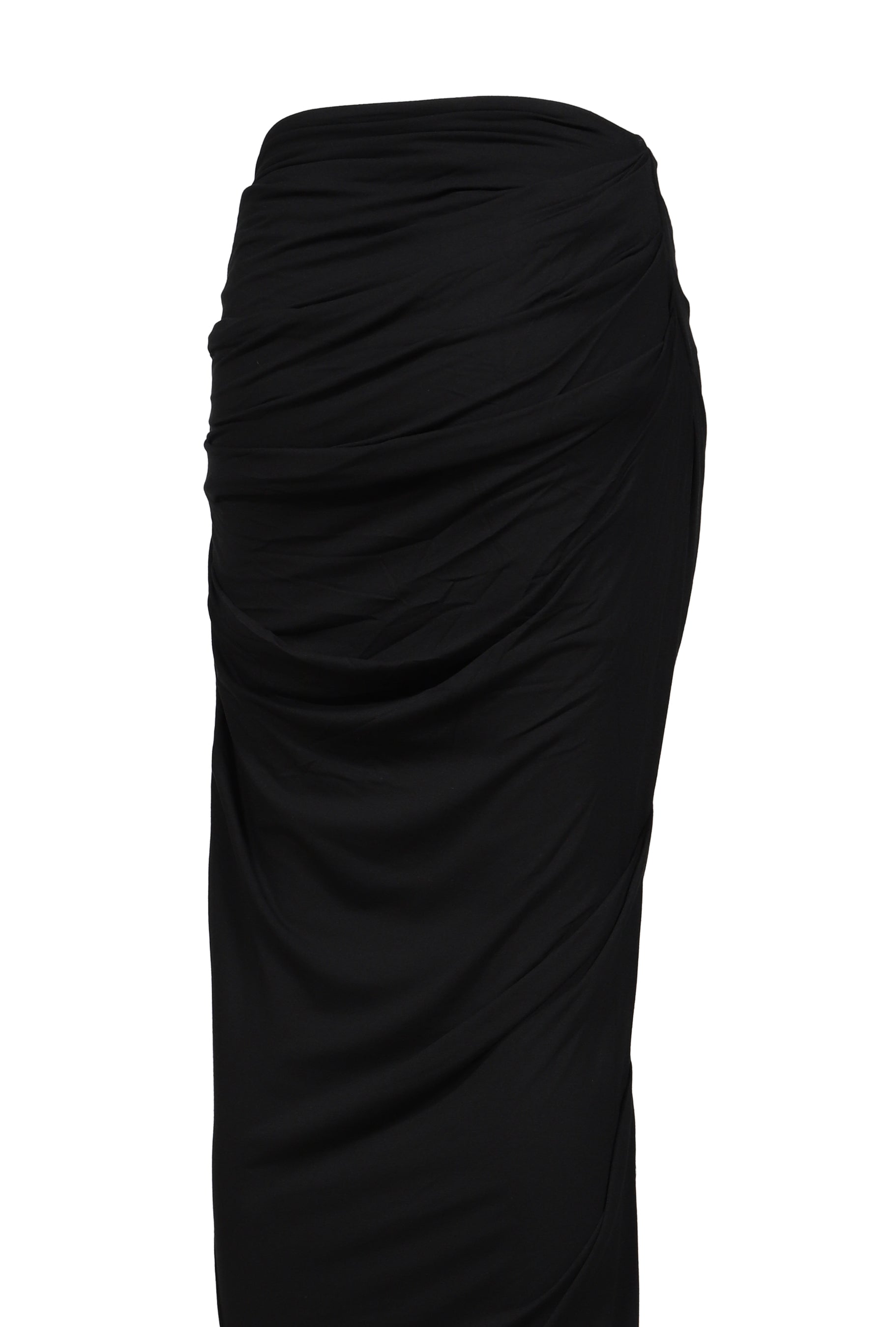 DRAPE SKIRT / BLK
