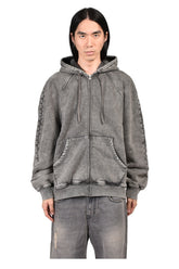 RAGLAN HOODIE / WASHED GRY