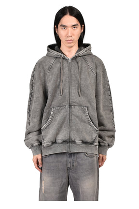 RAGLAN HOODIE / WASHED GRY