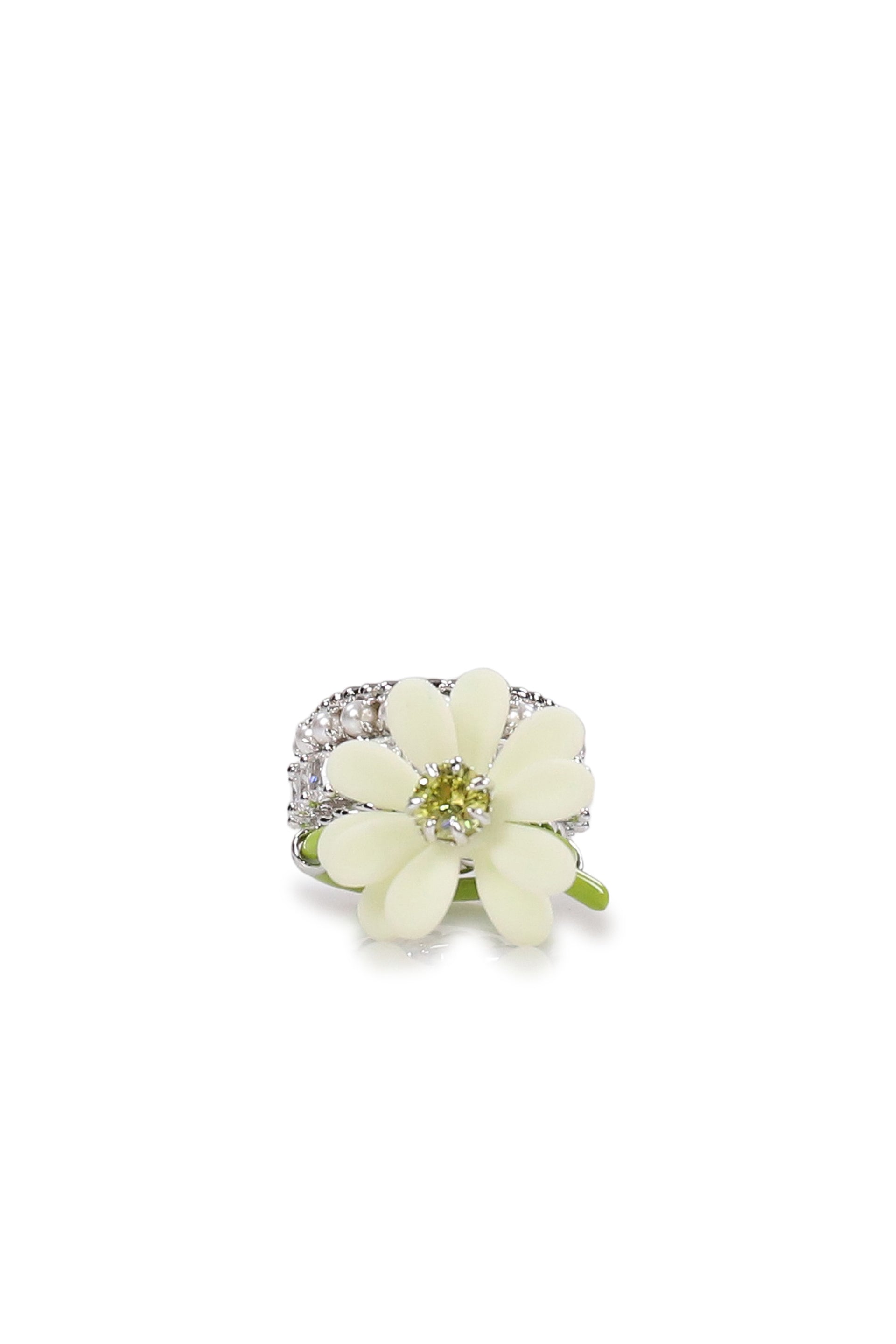 DAISY GEMSTONE RING / WHT