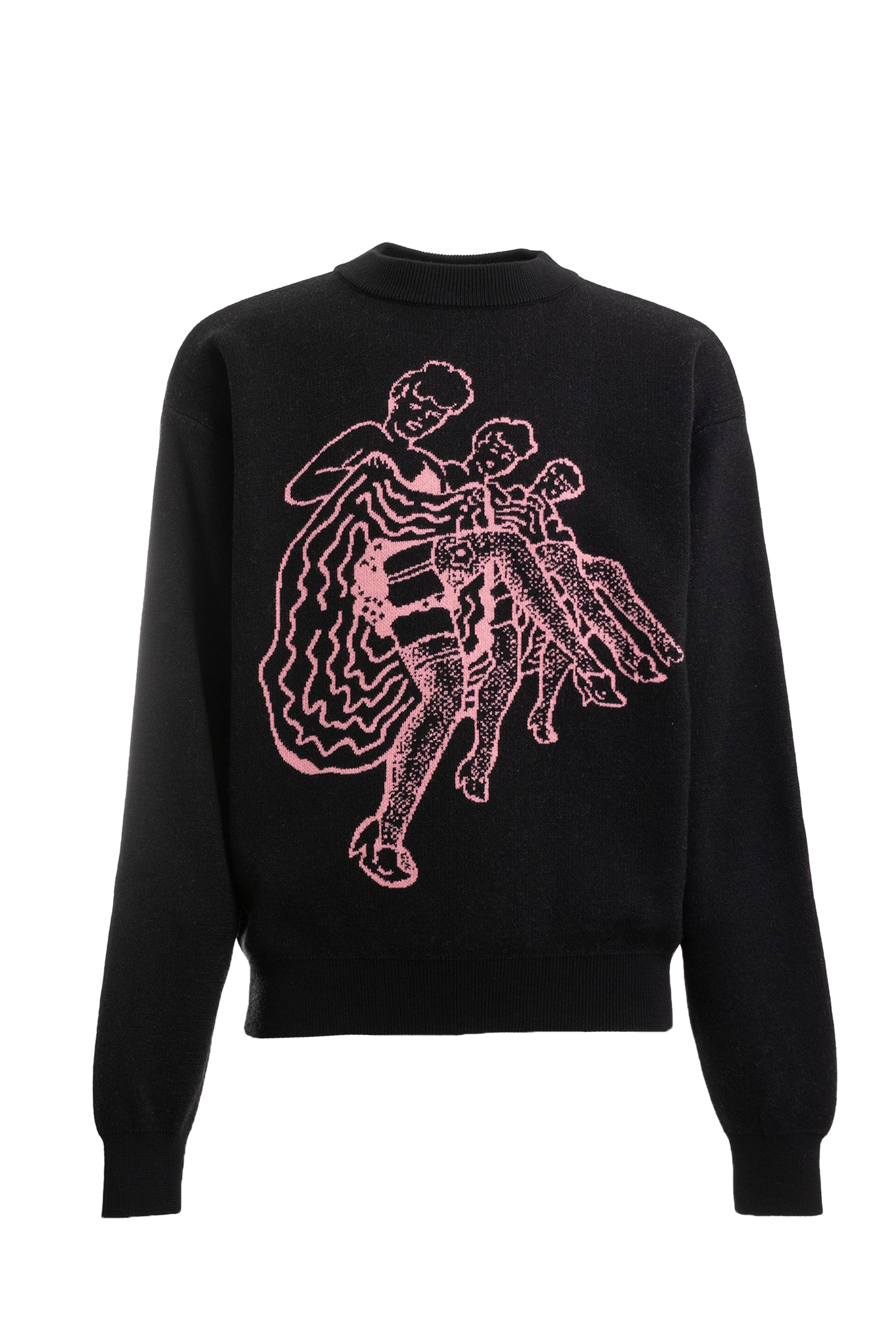 RASSVET ラスベート FW23 CABARET CREWNECK JUMPER KNIT / BLK -NUBIAN