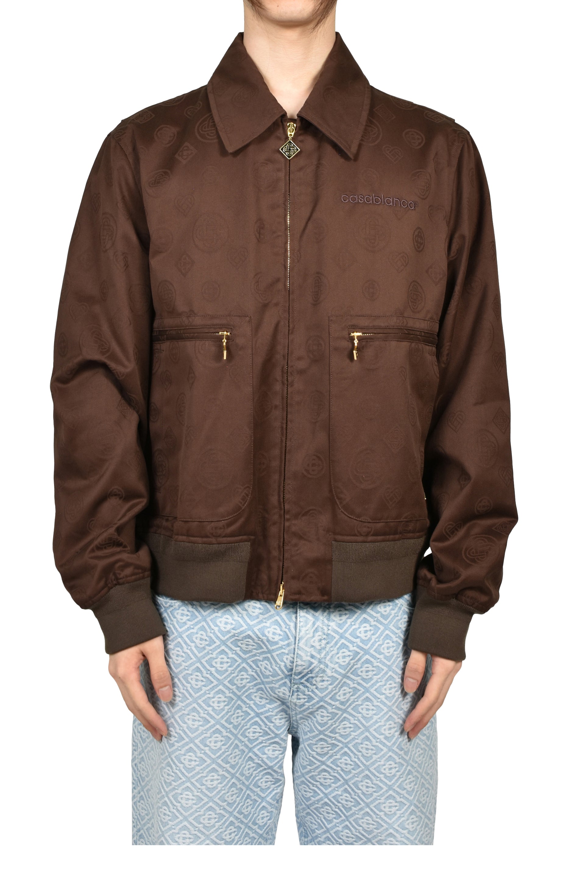 MONOGRAM COTTON BLOUSON / BRW