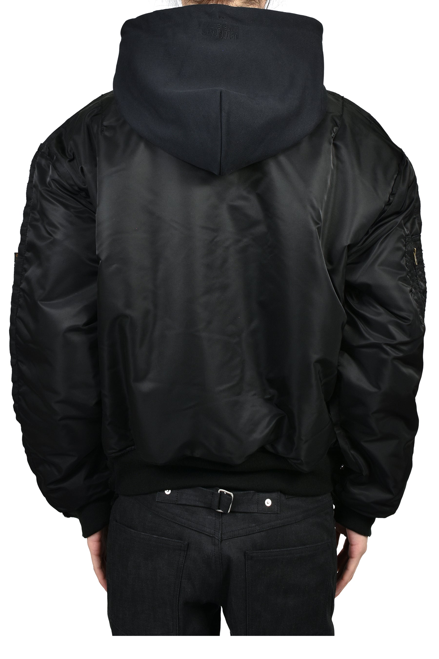 RECONSTRUCTED BOMBER JACKET / BLK