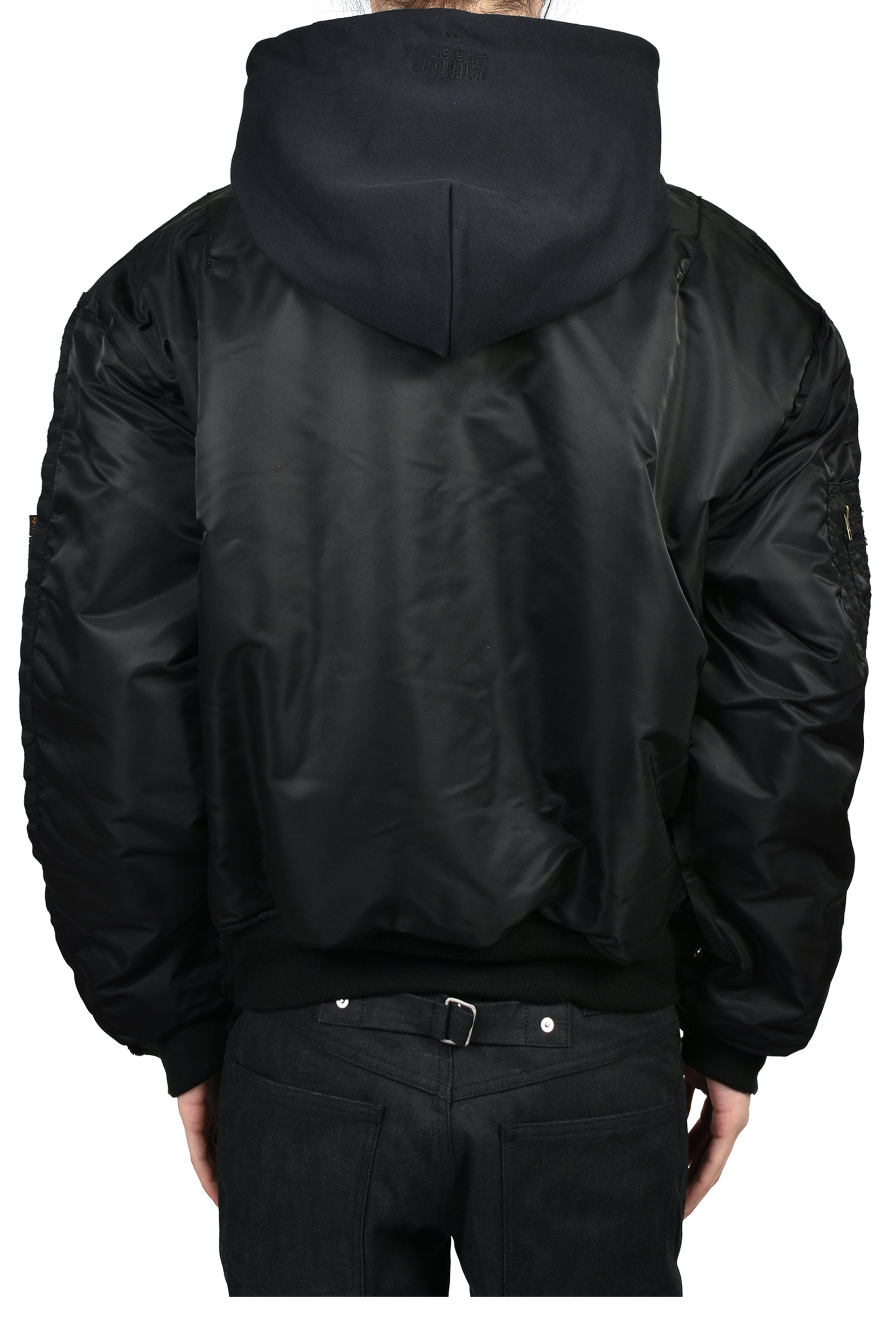 RECONSTRUCTED BOMBER JACKET / BLK
