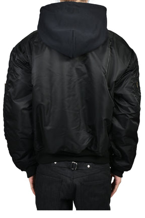 RECONSTRUCTED BOMBER JACKET / BLK