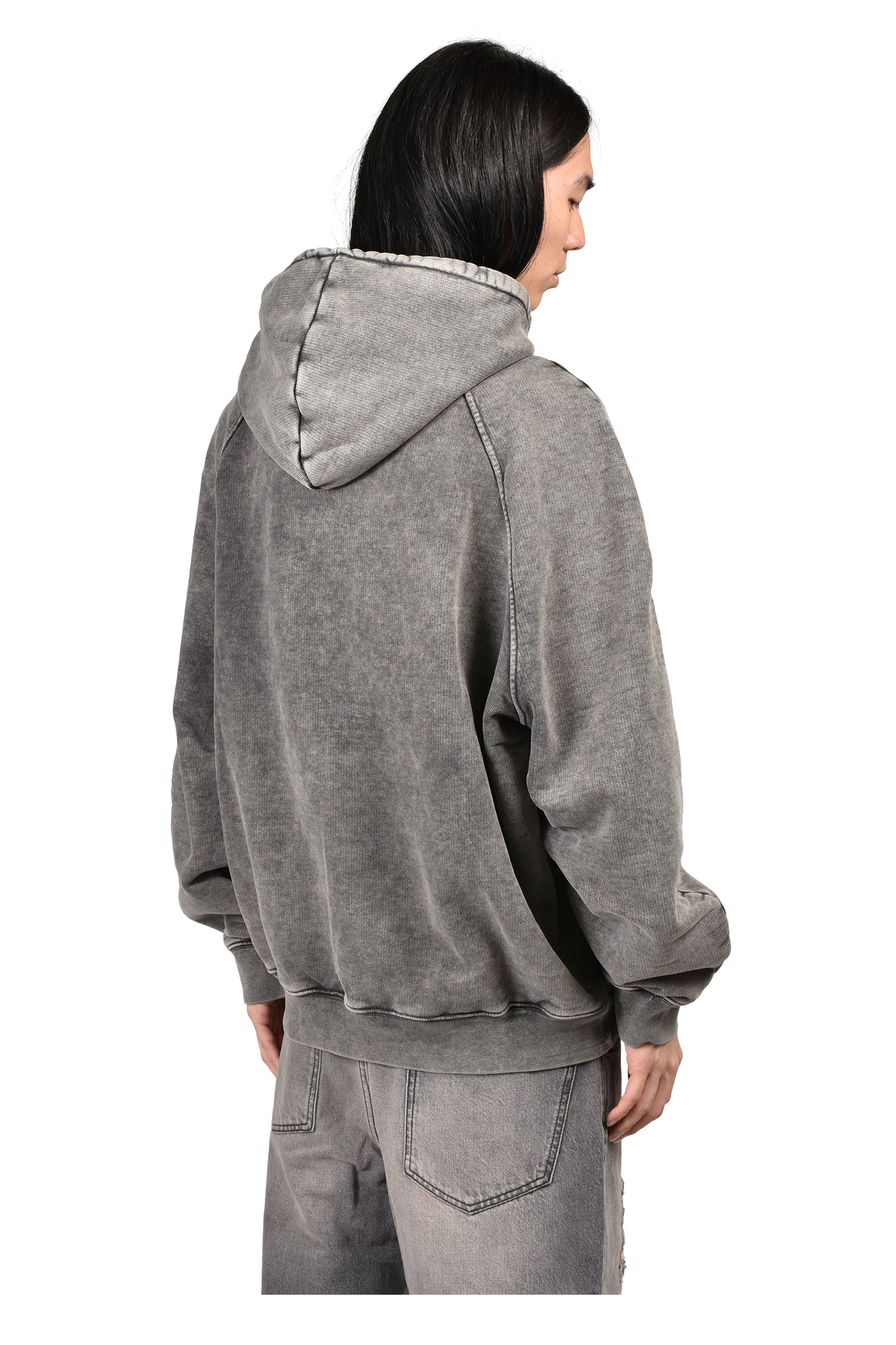 RAGLAN HOODIE / WASHED GRY
